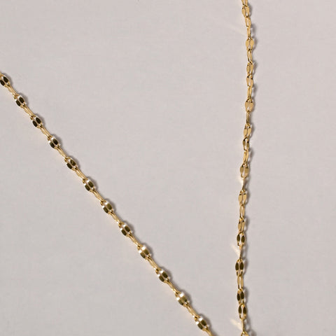 Gold Heart Necklace with Sparkling Diamond