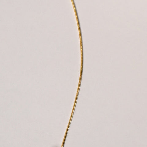 Serpentine Arc Gold Bar Necklace