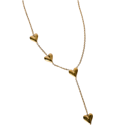 Triad of Love Gold Pendant Necklace