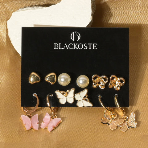 Trendy Design Earring Combo Of 6 Earring Multi Design Earrings