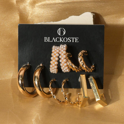 Trendy Design Earring Combo Of 5 Earring Multi Design Earrings