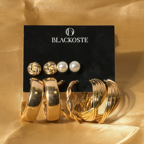 Trendy Design Earring Combo Of 5 Earring Multi Design Earrings