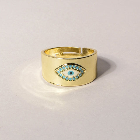 Enchanted Eye of Evil Gold Ring