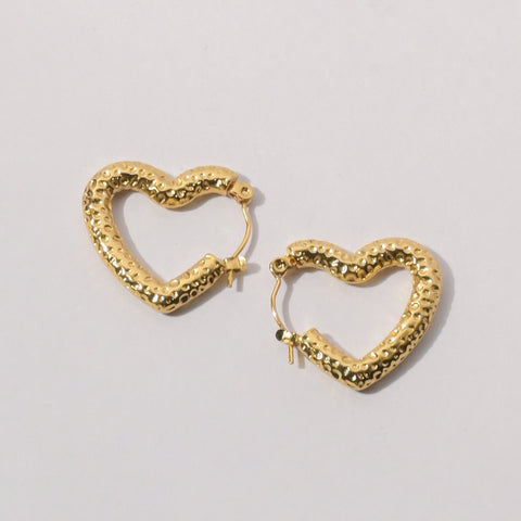 Heart of Gold Luxe Love Hoops