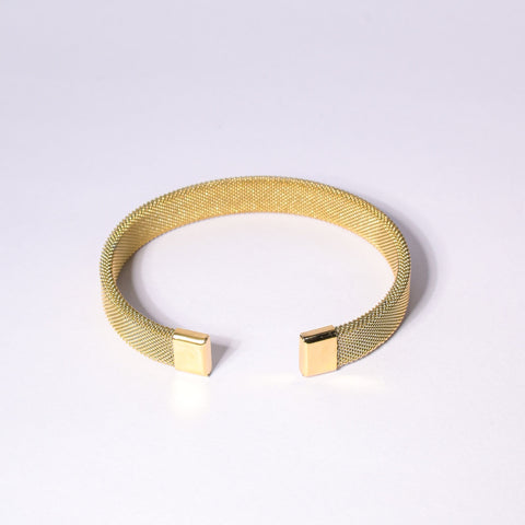 Opulent Square 18k Gold Plated Cuff Bracelet