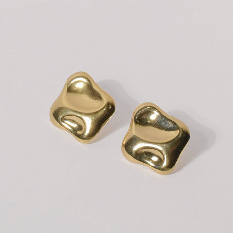 Lavish Gold Whisper Gilded Studs