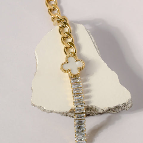 Golden Serenity Stone Bracelet