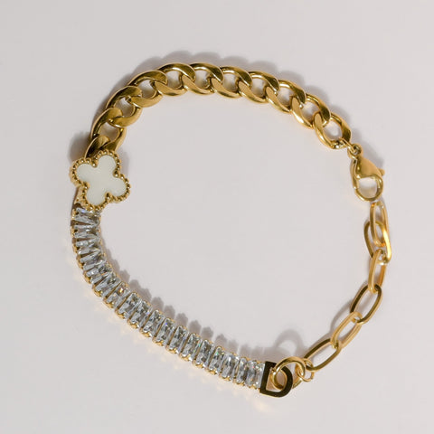 Golden Serenity Stone Bracelet