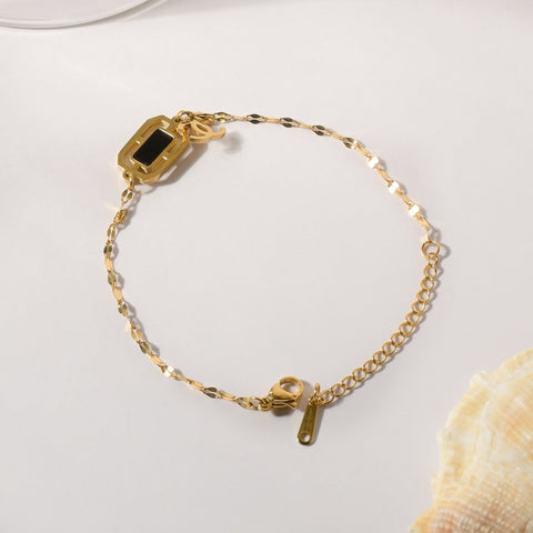Golden Mystique Luxe Noir Bracelet