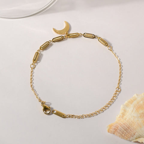 Golden Tides Crescent Bracelet