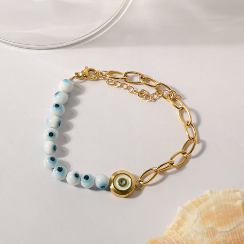 Azure Eye Horizon Charm Bracelet