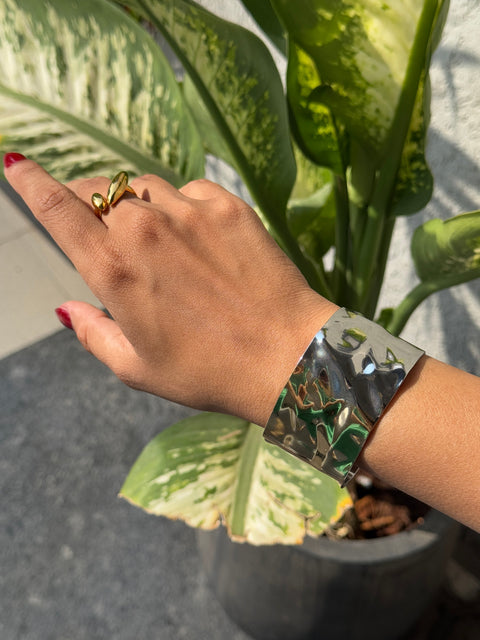 Silver & Gold Majestic Duo Splendor Cuff