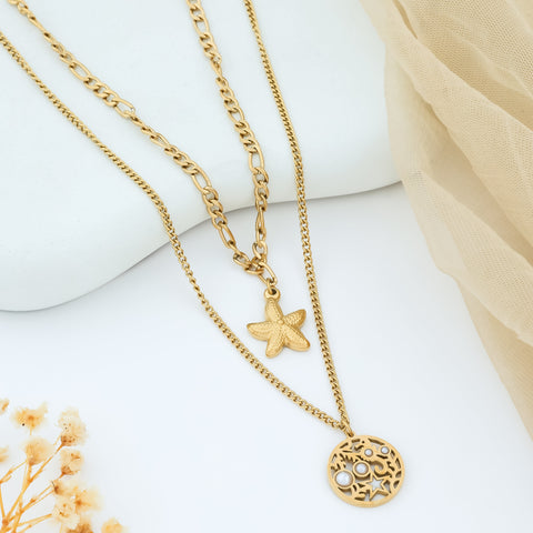 Celestial Elegance Starfish Necklace