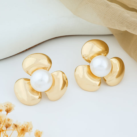 Luxe Flora Pearl Adornments Earrings